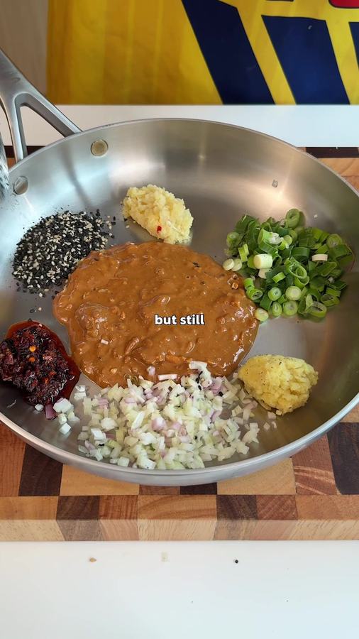 10 Minute Peanut Butter & Chilli Crisp Noodles