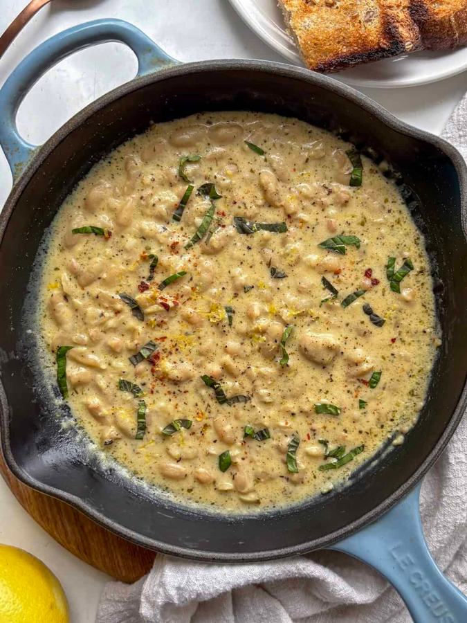 Garlic Parmesan Beans